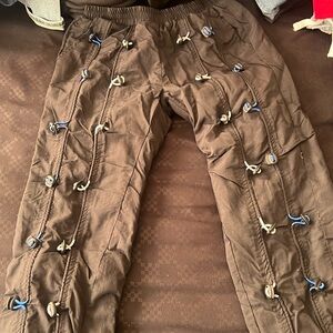 Unisex pants very stretchy very cute and unique.